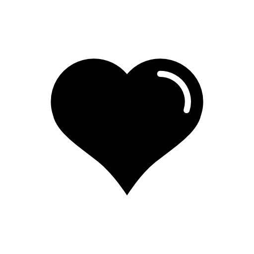 Heart shaped with white lining detail