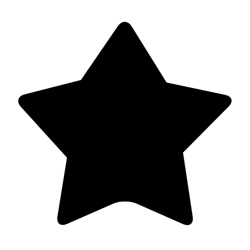 Star black shape symbol
