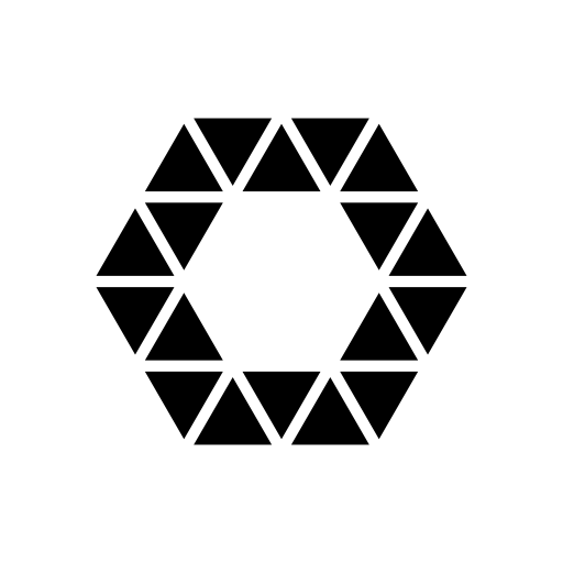 Double hexagon of small triangles