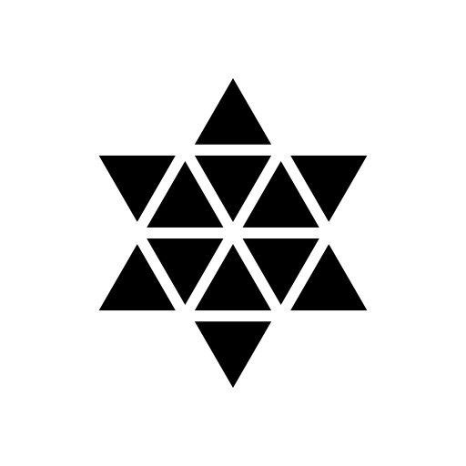 Polygonal star of six points