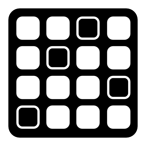 Squares with rounded edges