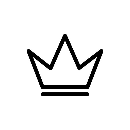 Royal crown outline for a prince