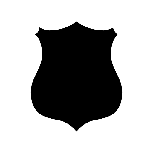 Shield black shape
