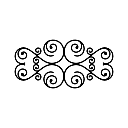 Floral design of spirals