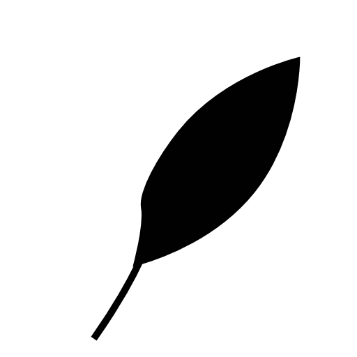 Leaf black shape