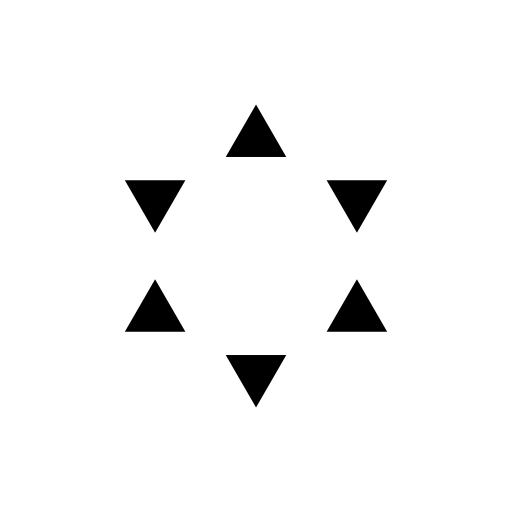 Star of six small triangles