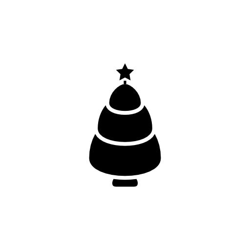 Christmas tree with a star on top