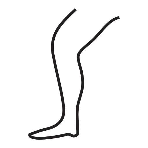 Leg outline, IOS 7 interface symbol