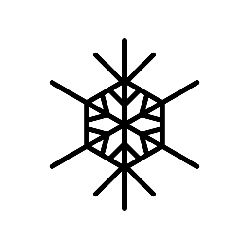 Snowflake hexagonal design