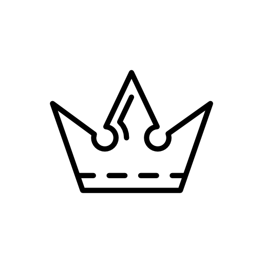 Royal crown outline design