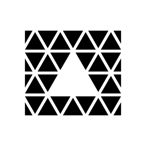 Triangle inside a square of small triangles
