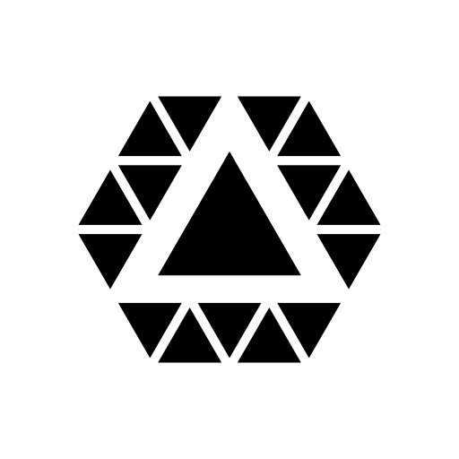Multiple triangles inside hexagon