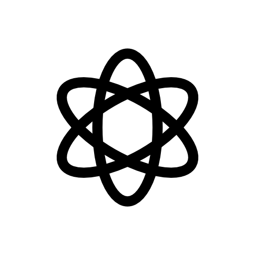 Atom shape. Science