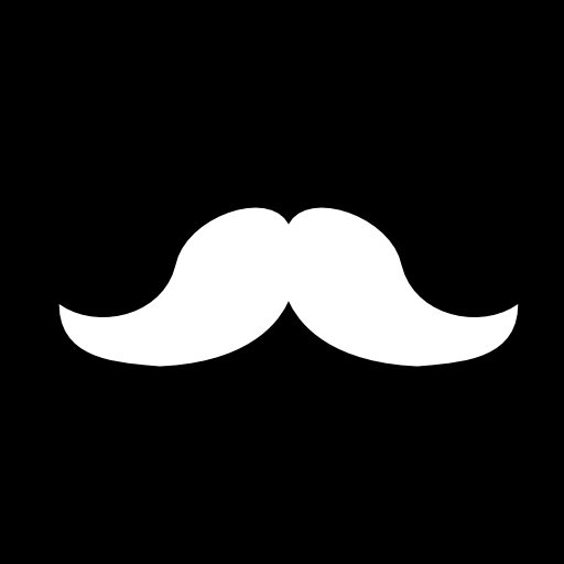 Mustache shape in a square