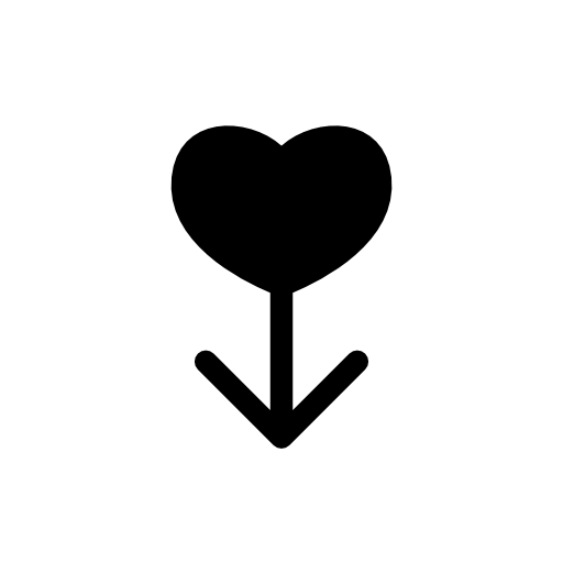 Male heart symbol