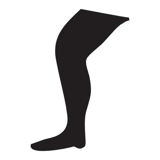 Leg in black, IOS 7 interface symbol