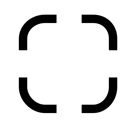 Rounded square corners outline