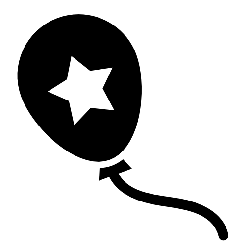 Balloon with a star