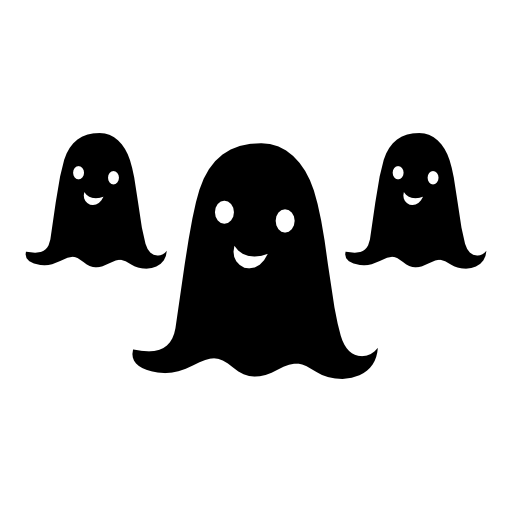Halloween ghosts group
