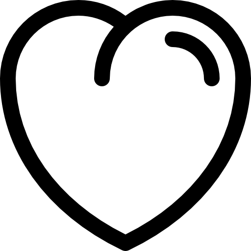 Heart shaped outline