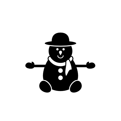 Snowman in black version