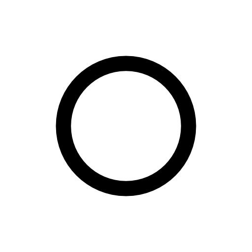 Circle outline shape