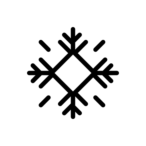 Snowflake of square shape