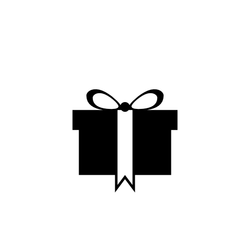 Giftbox black with ribbon