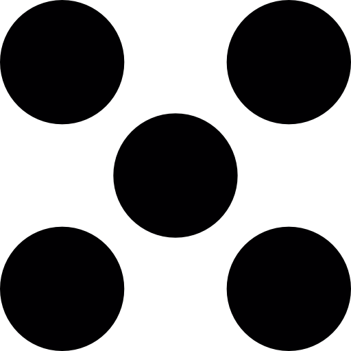 Five dots like a dice