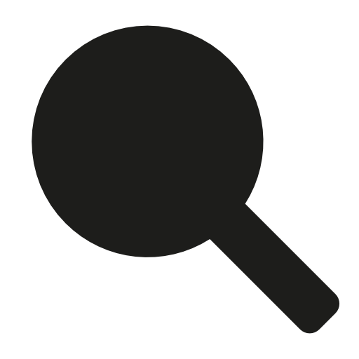 Table tennis racquet or rattle musical instrument black silhouette shape