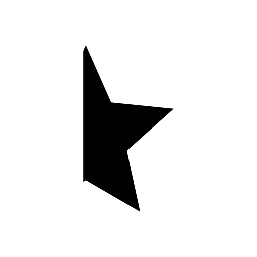 Half star shape