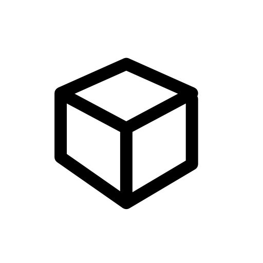 Outline of a cube