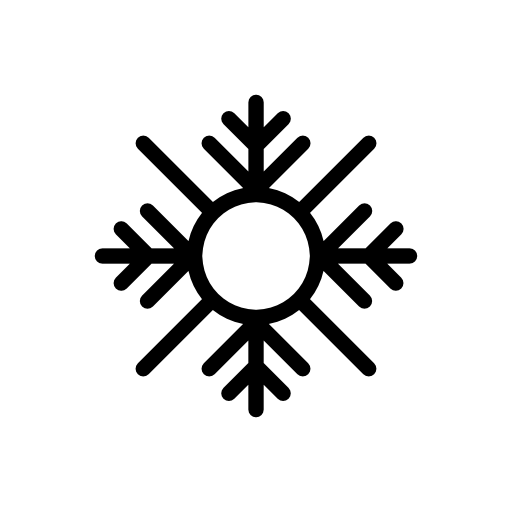 Snowflake xmas shape