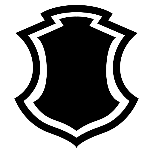 Shield shape with border