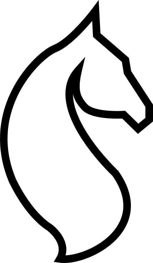 Horse head outline
