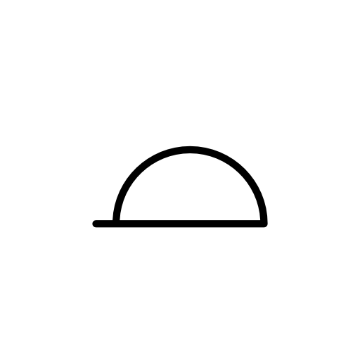 Inverted bowl outline