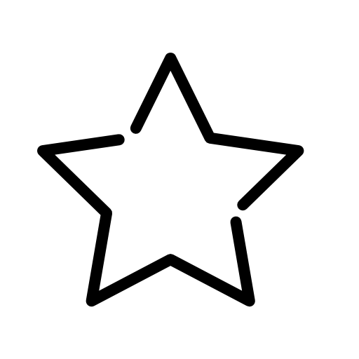 Five point star outline