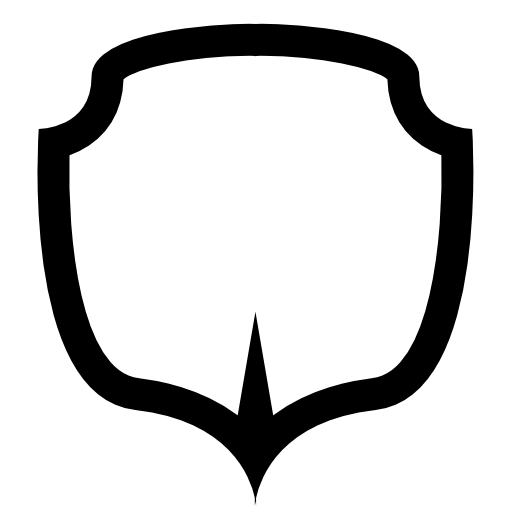 Shield white shape