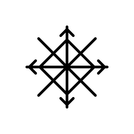 Snowflake square shape design