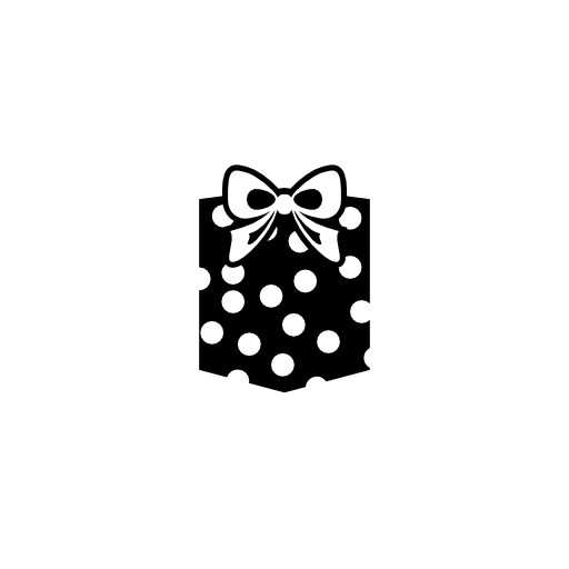 Giftbox with stars and ribbon