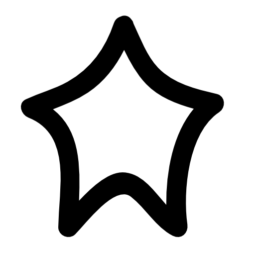 Irregular star shape outline