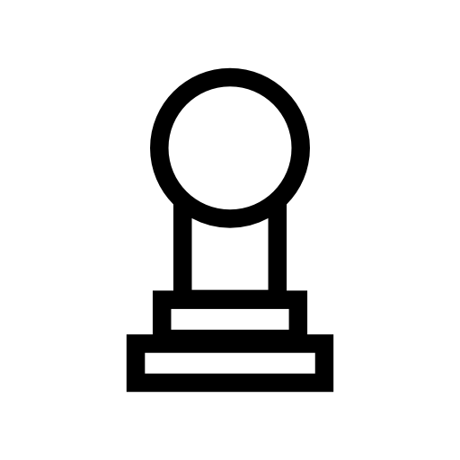 Chess pawn outline