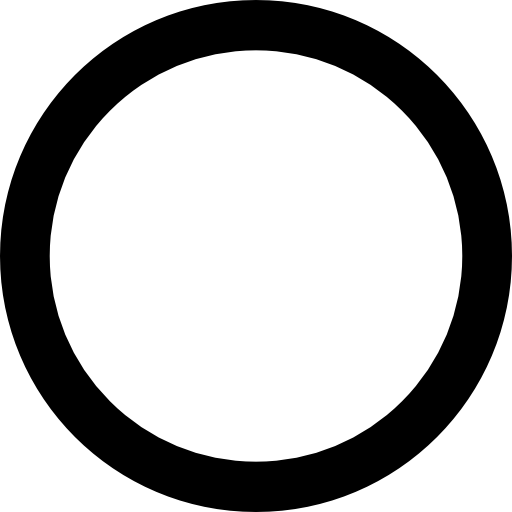 Circular shape black outline