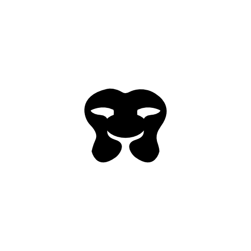 Mask little black shape