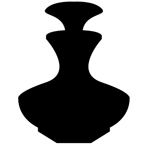 Fountain jar silhouette