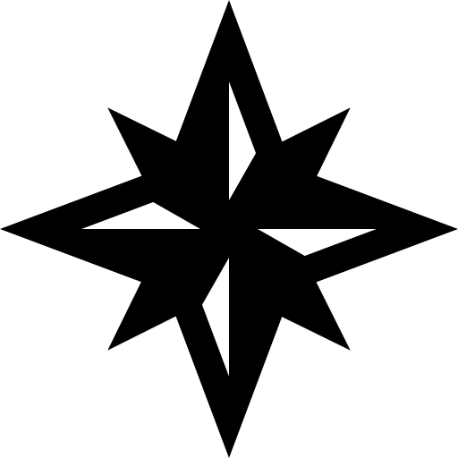 Compass winds star symbol
