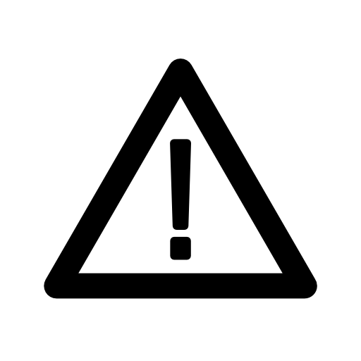 Triangular warning sign