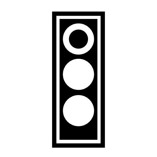 Traffic light in red signal