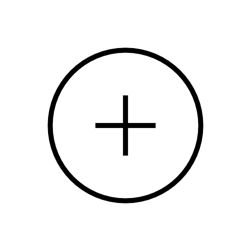 Plus sign in a circular outline