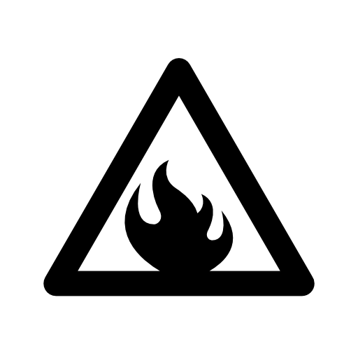 Warning flammable sign